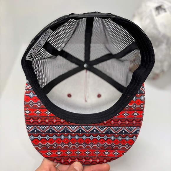 Southwestern Cactus | Aztec Pattern Snapback | Western Festival Cap | Like New - Picture 8 of 9